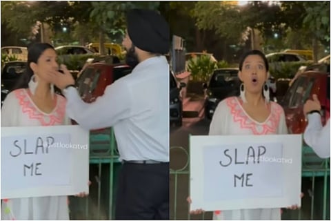 Woman Asks People To Slap Her But Theres A Catch In This Viral Prank Video