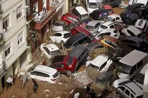 Heavy rain in Spain
