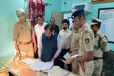 home minister visit kumsi station