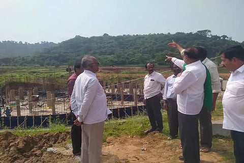 k.t.gangadhar visit bhadra dam