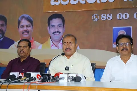 mla Channabasappa press meet