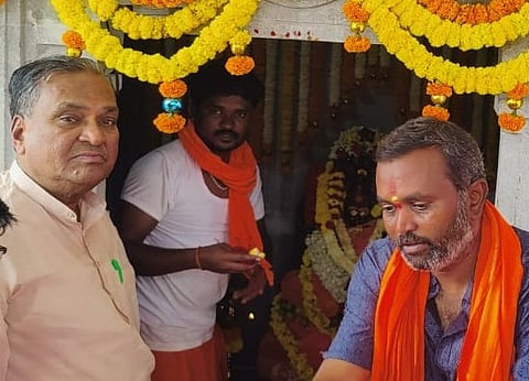 installation of Sri Maliamma Devi idol