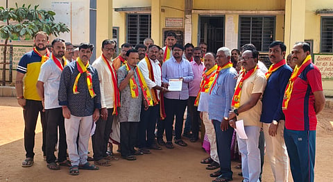 district koppal bhagyanagara karave protest