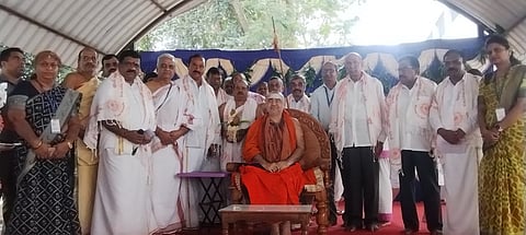ನಗರಕ್ಕೆ ಶ್ರೀ ಶಂಕರ ವಿಜಯೇಂದ್ರ ಸರಸ್ವತಿ ಶಂಕರಾಚಾರ್ಯ ಸ್ವಾಮೀಜಿ ಆಗಮನ