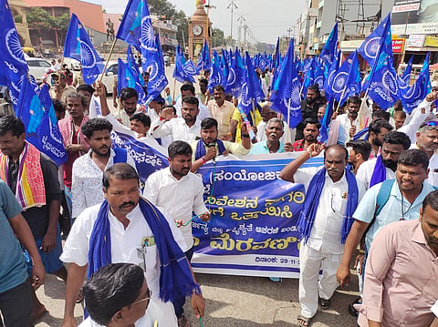 district koppal dalita sangarsha samiti protest