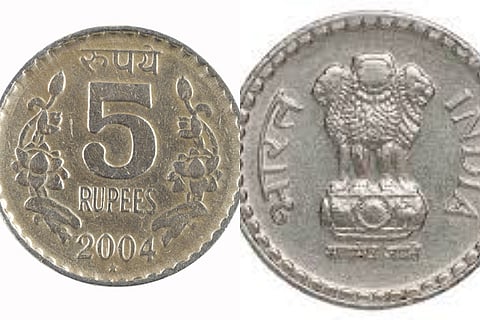 5 rupee coins
