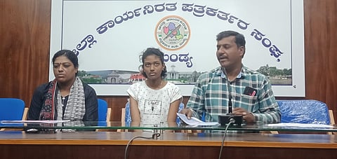 Ballenahalli village couple press conference Mandya