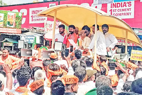 Basavraj Bommai Campain in shiggavi