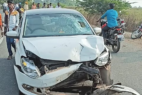 Bike, car, child death, Muddebihala, Nalatwad, Hulagabala Tanda, Madikeshwar Tanda,
