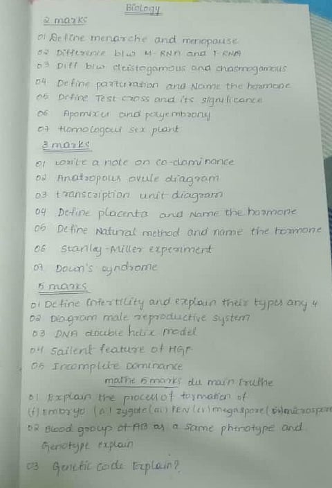 Biology Exam Cancelled Mandya