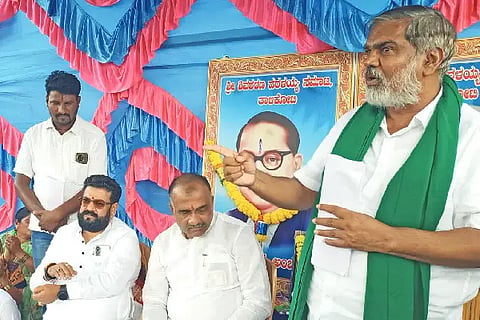 Encroachment, AS Patil Nadahalli, Talikote, Haraliya Samaj, Court injunction, MLA Rajugowda Patil Kudarisalavadagi,