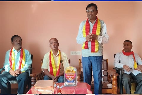 Honored to the President of the Kannada Sahitya Sammelana