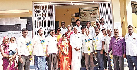 ನವಿಲೆ ಗ್ರಾಮ ಪಂಚಾಯಿತಿ ಅಧ್ಯಕ್ಷೆಯಾಗಿ ಜ್ಯೋತಿ ಬಸವರಾಜ್ ಅವಿರೋಧವಾಗಿ ಆಯ್ಕೆಯಾದರು.