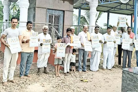 Installation of Hanuman idol on Nov. 9