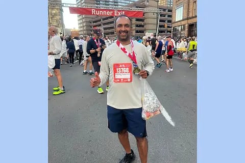 Jagadish J.C. for Heritage Run. Participant