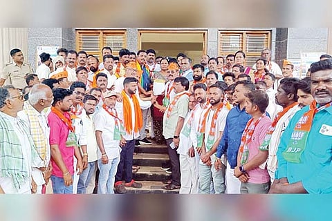 Kudligi BJP protest