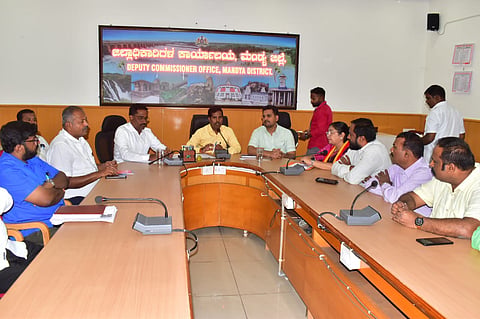Meeting with Govt employees Mandya
