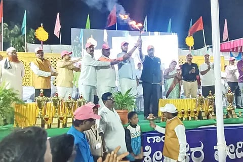 Proceeding to the state level Khokho tournament