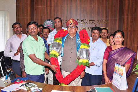 Prof. K. Sivachithappa is the new Chancellor of Mandya University Mandya