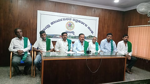 Raitha Sangha press conference Mandya