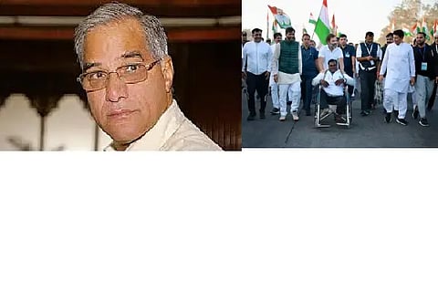 Siroya and Rahul jodo Yatra