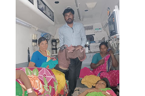 Two people gave birth in an ambulance