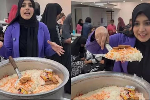 Women Make Parle G Biryani  video viral