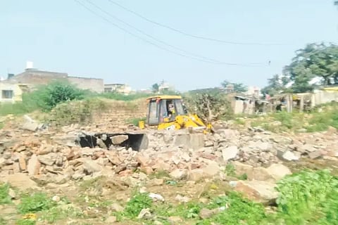 Work started under tight police security