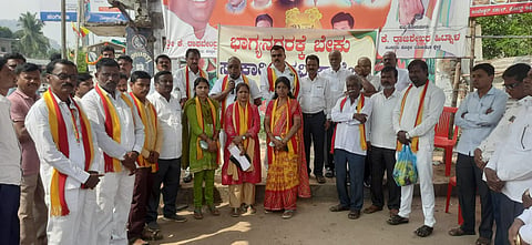 district koppal bhagyanagara degree collage issue memorandum minister shivaraj tangadagi