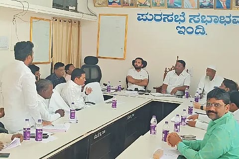 indi, municipal, general assembly, chief, mahantesh hangaragi, transfer, bleaching powder, tender, law,