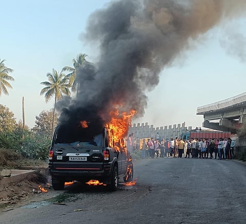 30 Motebennure car fire