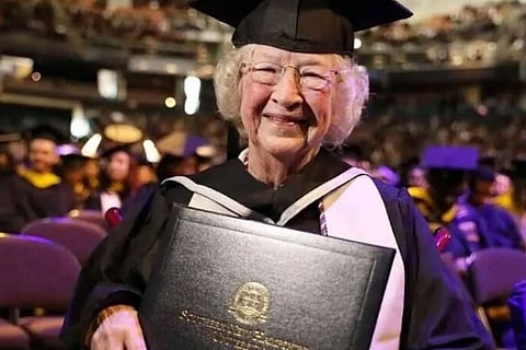 90 Year Old Woman Graduation