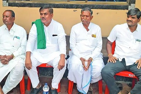 A.S. Patila Nadahalli, Togari Crop Damage, Bad Seed, Talikote, North Karnataka, Muddebihala, Bharatiya Janata Party, Vitthala Mandir, Insurance Company, District Collector, Lokayukta,