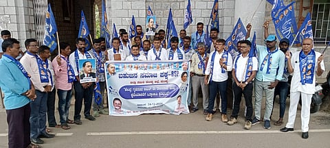 Bahujan Samaj Party workers protest Mandya