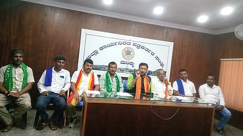 Bajrang Sena State President Press Conference Mandya