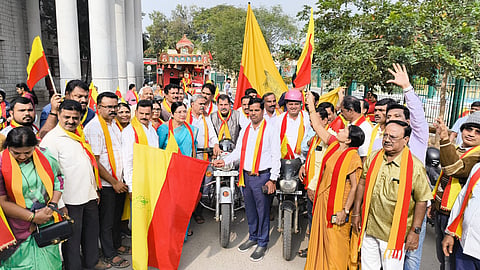 Bike rally from Kasapa district mandya