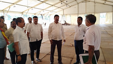 Check the site preparation Mandya