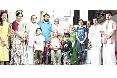 Felicitation to Bhaskar joshi