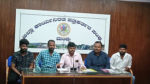 Human Rights Protection Force State President Press Conference Mandya