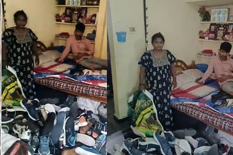 Hyderabad couple caught stealing footwear