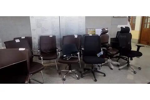 M I office siezed