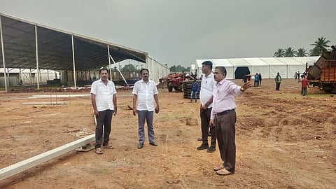 MLC inspects the platform Mandya