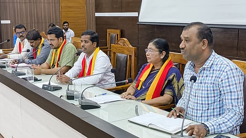 Meeting with heads of private educational institutions Mandya