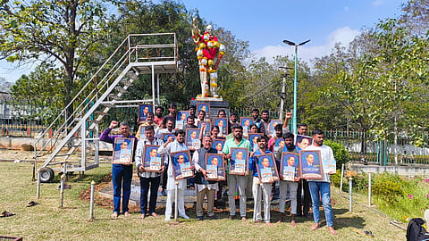 Protest against Amit Shah Mandya