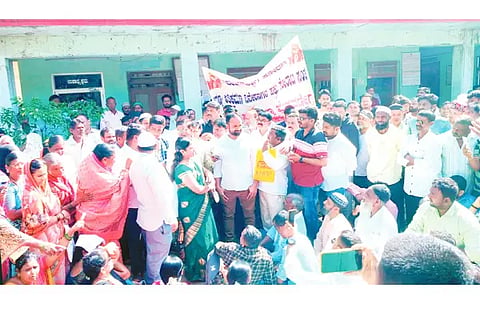 Protest in Mundgod