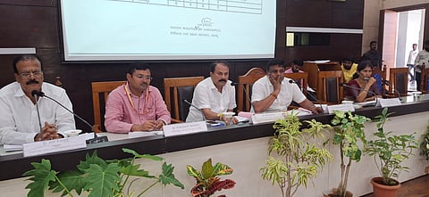 Quarterly progress review meeting Mandya