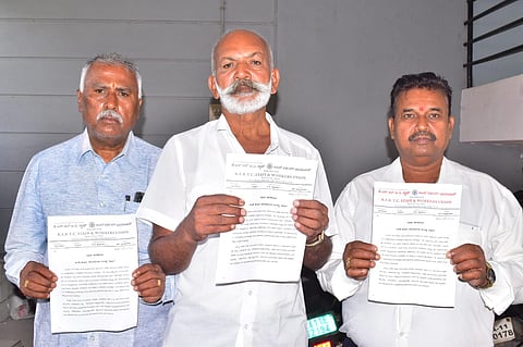 Transport Corporation Employees Press Conference Mandya