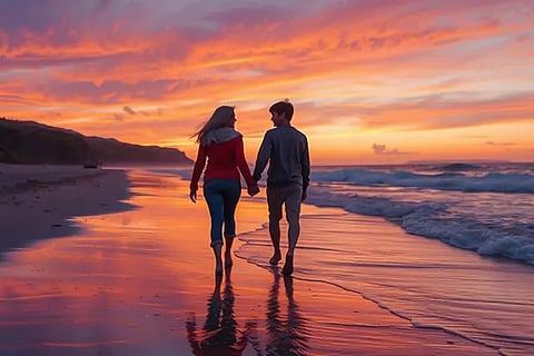 Woman fall in Love