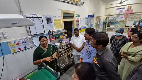 district koppal mlc hemalath hospital visit