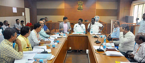 District Koppal Minister Shivaraj tangadagi, irrigation meeting